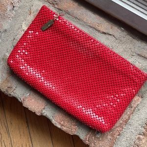 Whiting and Davis Red Clutch